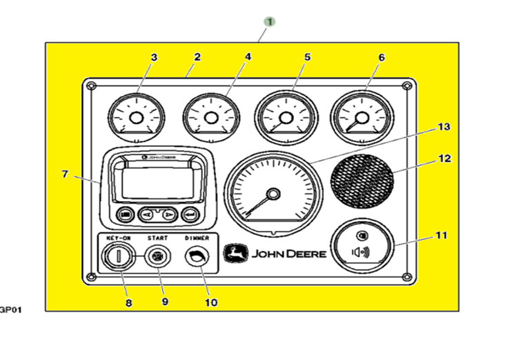 PAINEL DE INSTRUMENTOS 12V/24V * RE555597