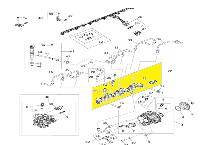 RAIL DE COMBUSTIVEL * RE521599